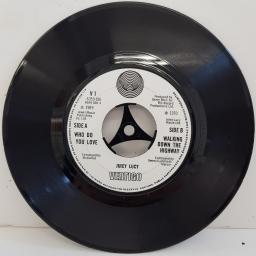 JUICY LUCY, who do you love, B side walking down the highway, V1, 7" single