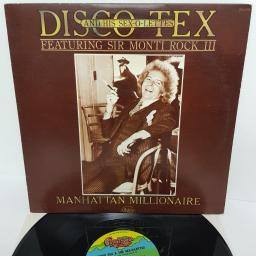 DISCO TEX & HIS SEX-O-LETTES FEATURING SIR MONTI ROCK III, manhattan millionaire, CHL 516, 12" LP