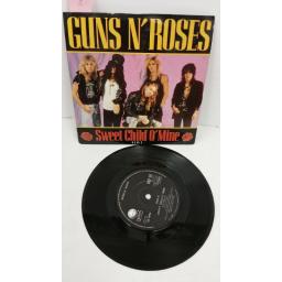 GUNS N' ROSES sweet child o' mine (remix), 7 inch single, GEF 55