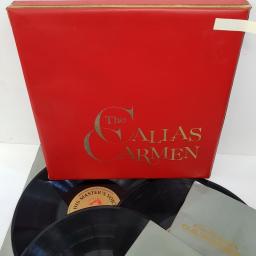 CALLAS, the callas carmen, DAN 143-5, 3x12" LP, deluxe edition, box set