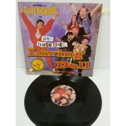 CLIFF RICHARD AND THE YOUNG ONES FEATURING HANK MARVIN living doll, YZ65T 12" SINGLE