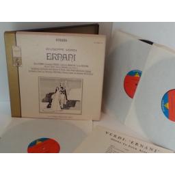 GIUSEPPE VERDI ernani, S-448, 3 x vinyl boxset and libretto.