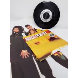 MAXI PRIEST, just wanna know, B side fe real and too late to turn back now, TEN 416, POSTER AND 7" EP