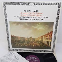 Joseph Haydn / Academy Of Ancient Music, Christopher Hogwood ‎– Symphony No. 104 "London", Symphony No. 100 "Military", 411 833-1, 12" LP