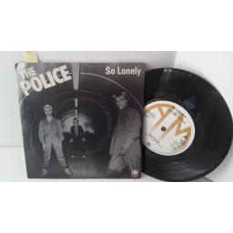 THE POLICE so lonely, AMS 7402, 7" single