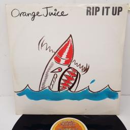 ORANGE JUICE, rip it up (Punk club version), B side a sad lament  POSPX 547, 12" single