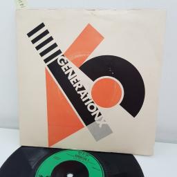 GENERATION X, your generation, B side day by day, CHS 2165, 7" single