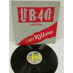 UB40 - GUEST VOCALS BY CHRISSIE HYNDE i got you babe, 12 inch single, DEP 20-12
