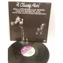 ELLA FITZGERALD SINGS COUNT BASIE PLAYS WITH THE COUNT BASIE ORCHESTRA "A CLASSY PAIR" 2312-132