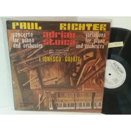 PAUL RICHTER, ADRIAN STOICA, I. IONESCU, GALATI concerto for piano and orchestra / variations for piano and orchestra, ST-ECE 03788