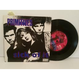 THE PRIMITIVES sick of it, noose. 7 inch picture sleeve. PB42947