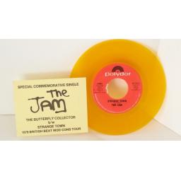 THE JAM strange town, the butterfly collector, SPECIAL COMMEMORATIVE SINGLE 7 inch orange, PD 14553