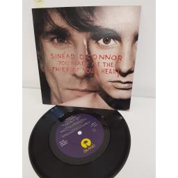 SINEAD O'CONNOR, you made me the thief of your heart 7" edit, B side the father and his wife the spirit, IS 588/858 346-7, 7" single