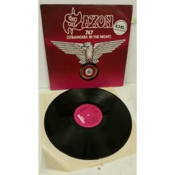 SAXON 747 (strangers in the night), 12 inch single, CAR 151 T