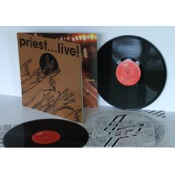 JUDAS PRIEST priest live PROMOTIONAL COPY. DOUBLE ALBUM. First UK pressing 19...