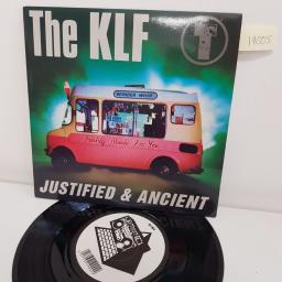 THE KLF JUSTIFIED & ANCIENT, stand by the jams, B side the white room, KLF 99, 7" single