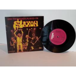 SAXON and the bands played on, 7 inch single