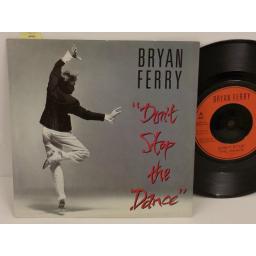 BRYAN FERRY don't stop the dance, PICTURE SLEEVE, 7 inch single, FERRY 2