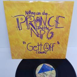 PRINCE AND THE NEW POWER GENERATION, gett off urge mix , B side thrust mix , W 0056, 12" single