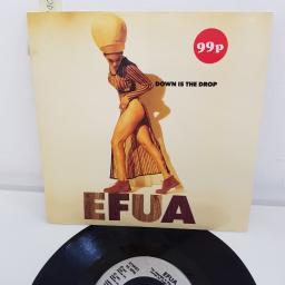 EFUA, down is the drop dusty road mix, B side champagne trash mix, VS 1438, 7" single