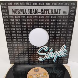 NORMA JEAN, saturday (remix), B side this is the love, LV 13, 12" single