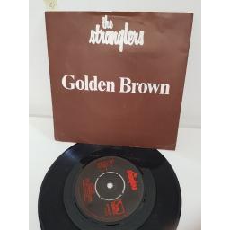 THE STRANGLERS, golden brown, side B love 30, BP 407, PICTURE SLEEVE, 7'' single