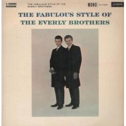 EVERLY BROTHERS. FABULOUS STYLE OF