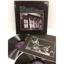 BRITTEN the rape of lucretia, booklet, 2 x lp, boxset, SET 492-3