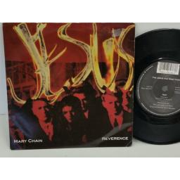 THE JESUS AND MARY CHAIN reverence, PICTURE SLEEVE, 7 inch single, NEG 55