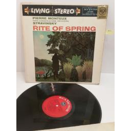 STRAVINSKY, PARIS CONSERVATOIRE ORCHESTRA THE RITE OF SPRING LSC-2085