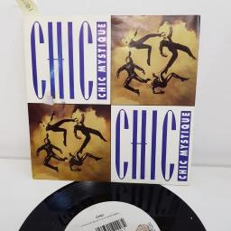 CHIC, chic mystique single without rap, B side chic mystique lovely radio edit without rap, W0083, 7" single
