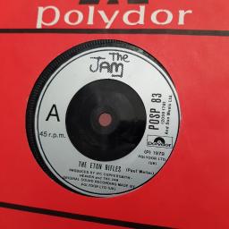 THE JAM, the eton rifles, B side see saw, POSP 83, 7" single