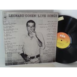 LEONARD COHEN live songs, S 65224