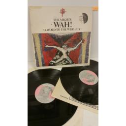 THE MIGHTY WAH! a word to the wise guy, includes 12 inch single, no lyric book, BEGA 54