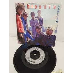 BLONDIE, union city blue, side B living in the real world, chs 2400, 7'' single