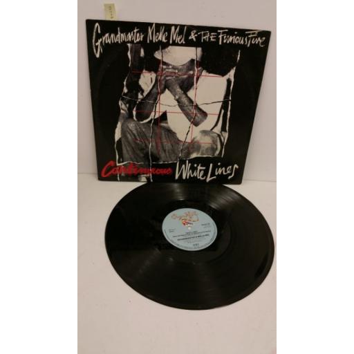 GRANDMASTER MELLE MEL & THE FURIOUS FIVE continuous white lines, 12 inch single, SHLM 130