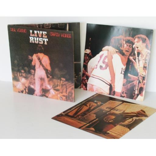 NEIL YOUNG Crazy horse live rust Double album, on Tan Riverboat. UK pressing ...