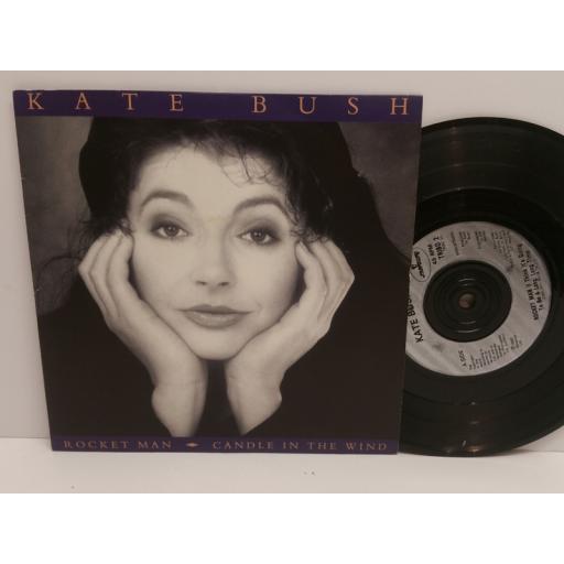 KATE BUSH rocket man, candle in the wind. 7 inch POSTER and picture sleeve, TRIBO 2