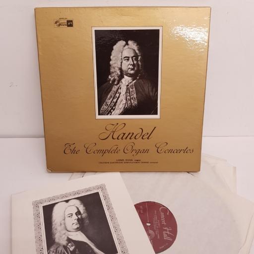 Lionel Rogg, Händel, Collegium Academicum De Genève, Robert Dunand ‎– Handel : The Complete Organ Concertos, SMST 2514-2517, 4x12" LP, box set