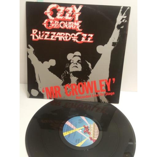 OZZY OSBOURNE blizzard of ozz , MR CROWLEY recorded live on stage JET12003 12" SINGLE