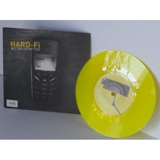 HARD FI better do better, 7 inch single, yellow vinyl