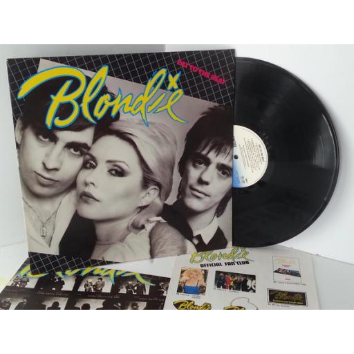 BLONDIE eat to the beat WITH official merchandise flyer, CDL 1225, includes official fan club merchandise flyer