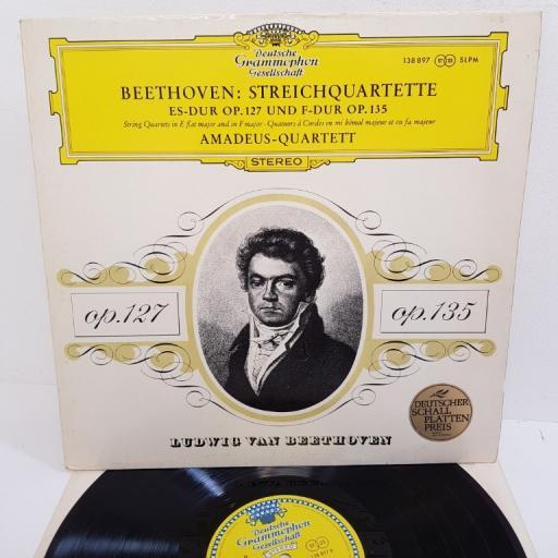 Ludwig van Beethoven, Amadeus-Quartett ‎– Streichquartette Es-Dur Op. 127 Und F-Dur Op. 135, 138 897, 12" LP