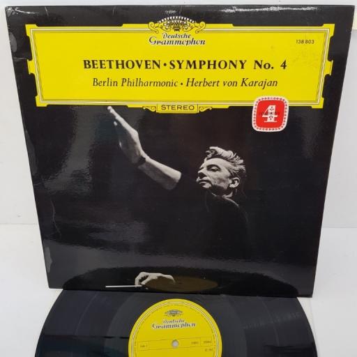 Beethoven - Berliner Philharmoniker · Herbert von Karajan ‎– Symphonie Nr. 4, 138 803, 12" LP