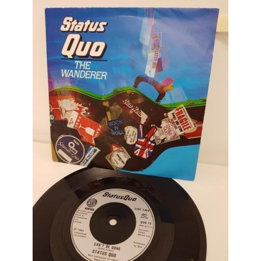 STATUS QUO, ol'rag blues, side B stay the night, QUO B-11, LIMITED EDITION BLUE VINYL WITH PICTURE SLEEVE, 7'' single