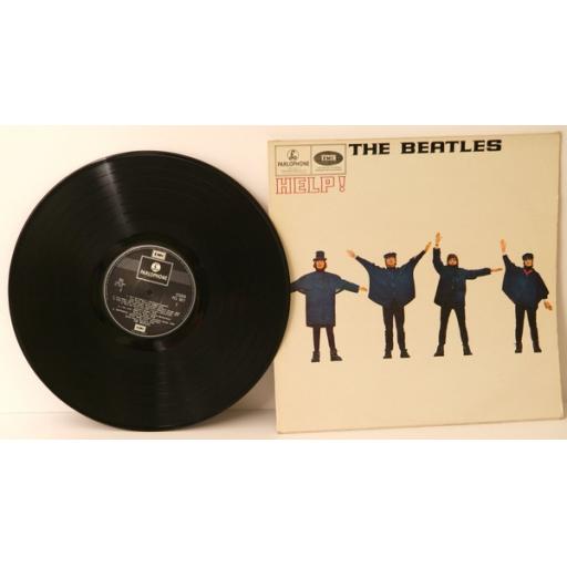 THE BEATLES, Help. Out lined STEREO. UK 1965, Two box EMI Parlophone label.