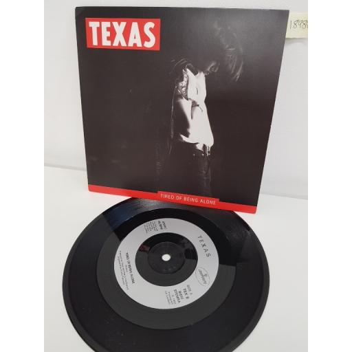 TEXAS, tired of being alone, B side wrapped in clothes of blue, TEX 8, 7" single