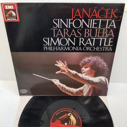 Leoš Janáček, Philharmonia Orchestra, Sir Simon Rattle ‎– Janáček: Sinfonietta • Taras Bulba, ASD 1435221, 12" LP