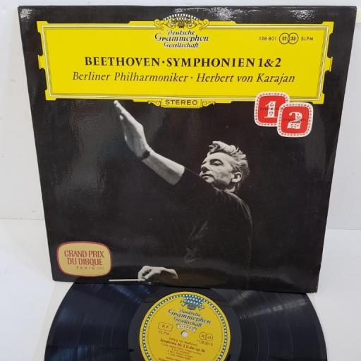 Beethoven - Herbert von Karajan · Berlin Philharmonic ‎– Symphonien 1 & 2, 138 801, 12" LP