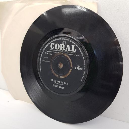 JACKIE WILSON, higher and higher, B side I'm the one to do it, Q 72493, 7" single
